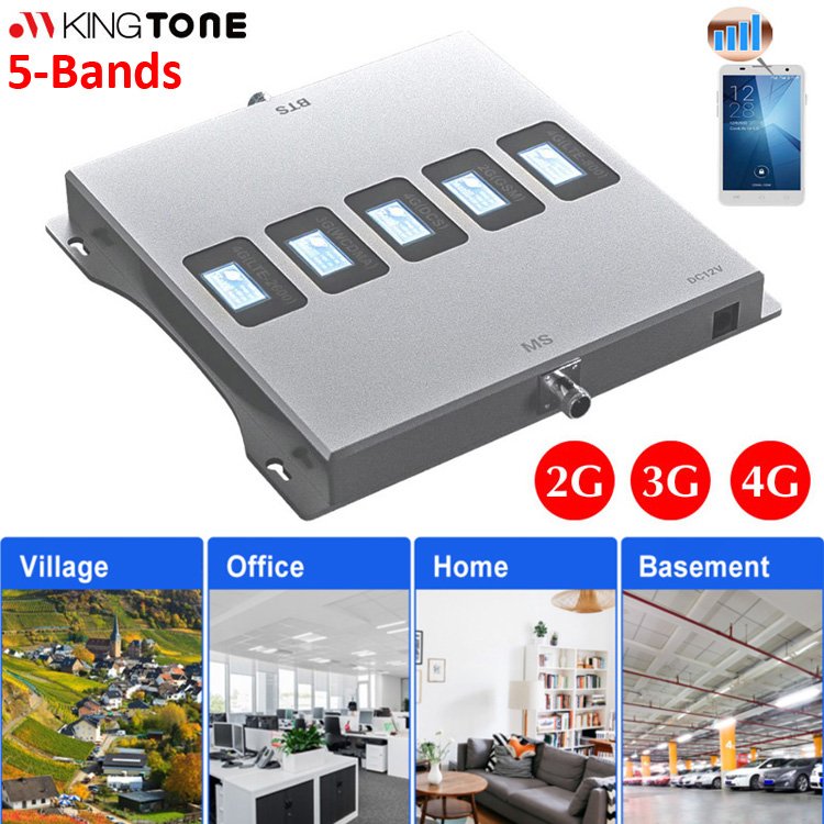 Chile 2G/3G/4G Signal Enhancement 700/850/1700/1900/2600MHz Cellular Networks B28/B5/B4/B2/B7 Five Band Signal Booster